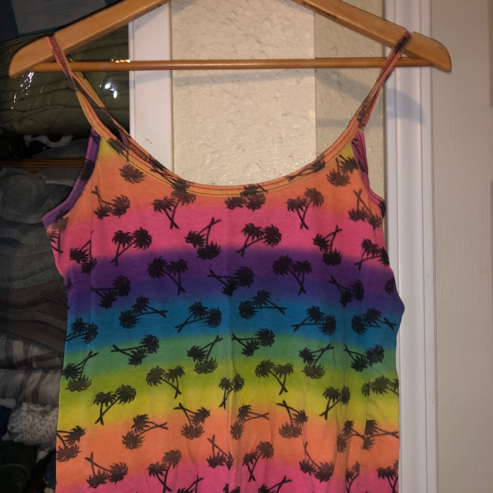 palm tree tank top